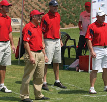 (From left): Joost van der Westhuizen, Jack Edery (Elvey), Richard McGhee (ADT) and Kevin Monk (Nkunzi Technisec)